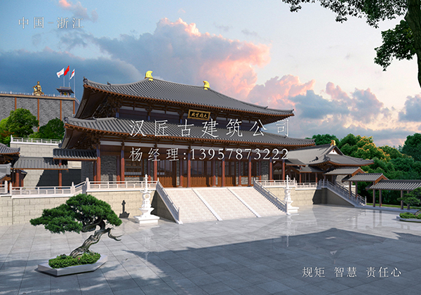 定制你的理想寺院——專業設計效果圖服務